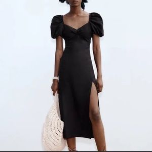 NWT ZARA puffy sleeve dress
